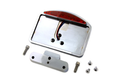 Chrome Tail Lamp and License Plate Holder Slice Style for Harley Touring Bagger