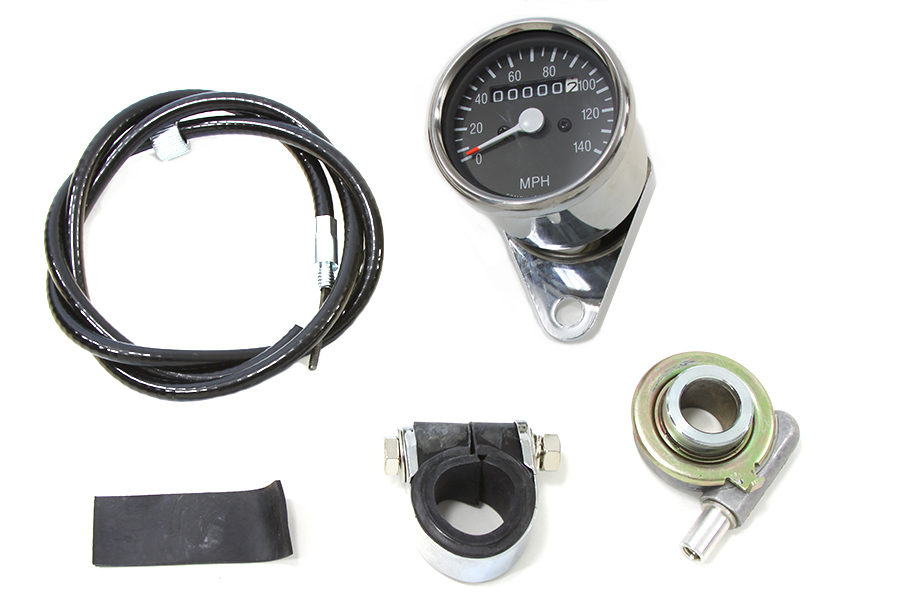 Mini 60mm Speedometer with 2:1 Ratio for Harley Sportster