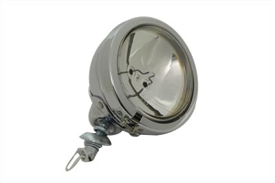 Replica Spotlamp Set Clear Type 12 Volt for Harley Softail Touring Bagger Shovelhead