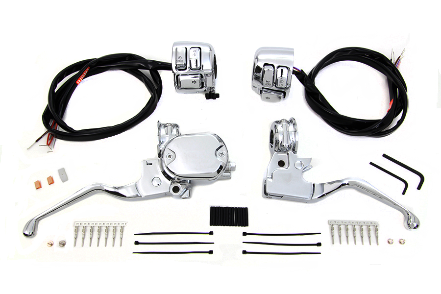Handlebar Control Kit with Switches Chrome for Harley Sportster