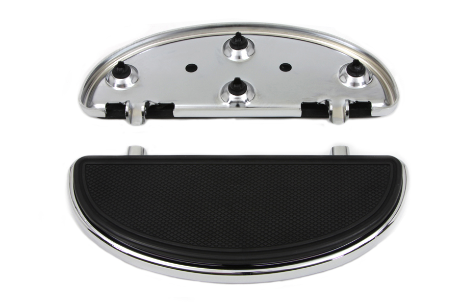 Chrome Driver Half Moon Footboard Set for Harley Softail