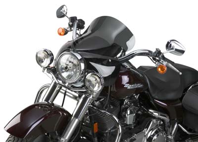 Wave Q R Windshield with Dark Tint for Harley Touring Bagger