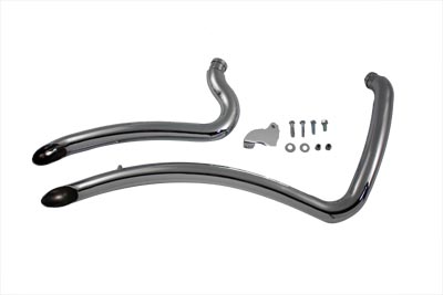 Exhaust Drag Pipe Set Curve for Harley Softail