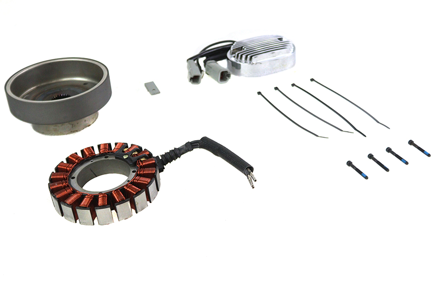 Alternator Charging System Kit 50 Amp for Harley Softail