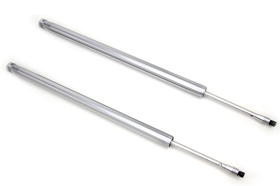 Chrome 35mm Fork Tube Assembly 23-1/2 Total Length for Harley Sportster Shovelhead