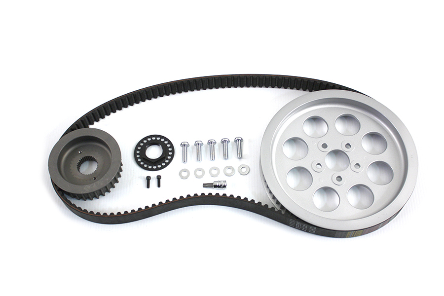 Rear Belt and Pulley Kit Alloy for Harley Softail
