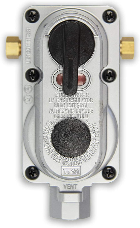 Propane Auto Regulator with Cover and Mount Bracket