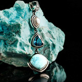 Collier de Larimar en argent