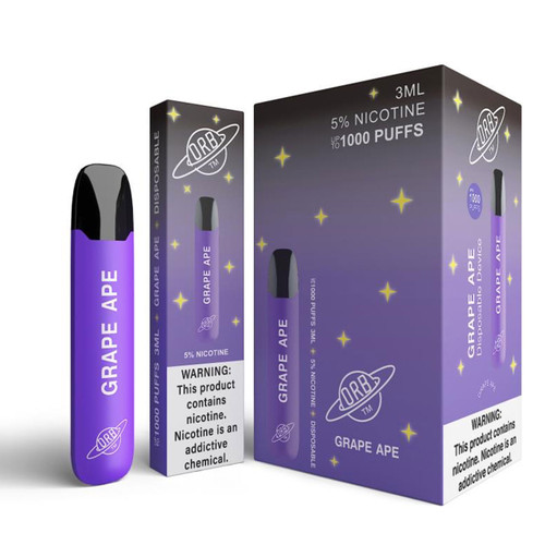 Best Disposable Flavored Vape Pen Single with Delicious Grape Flavor 3.5mL e-juice capacity