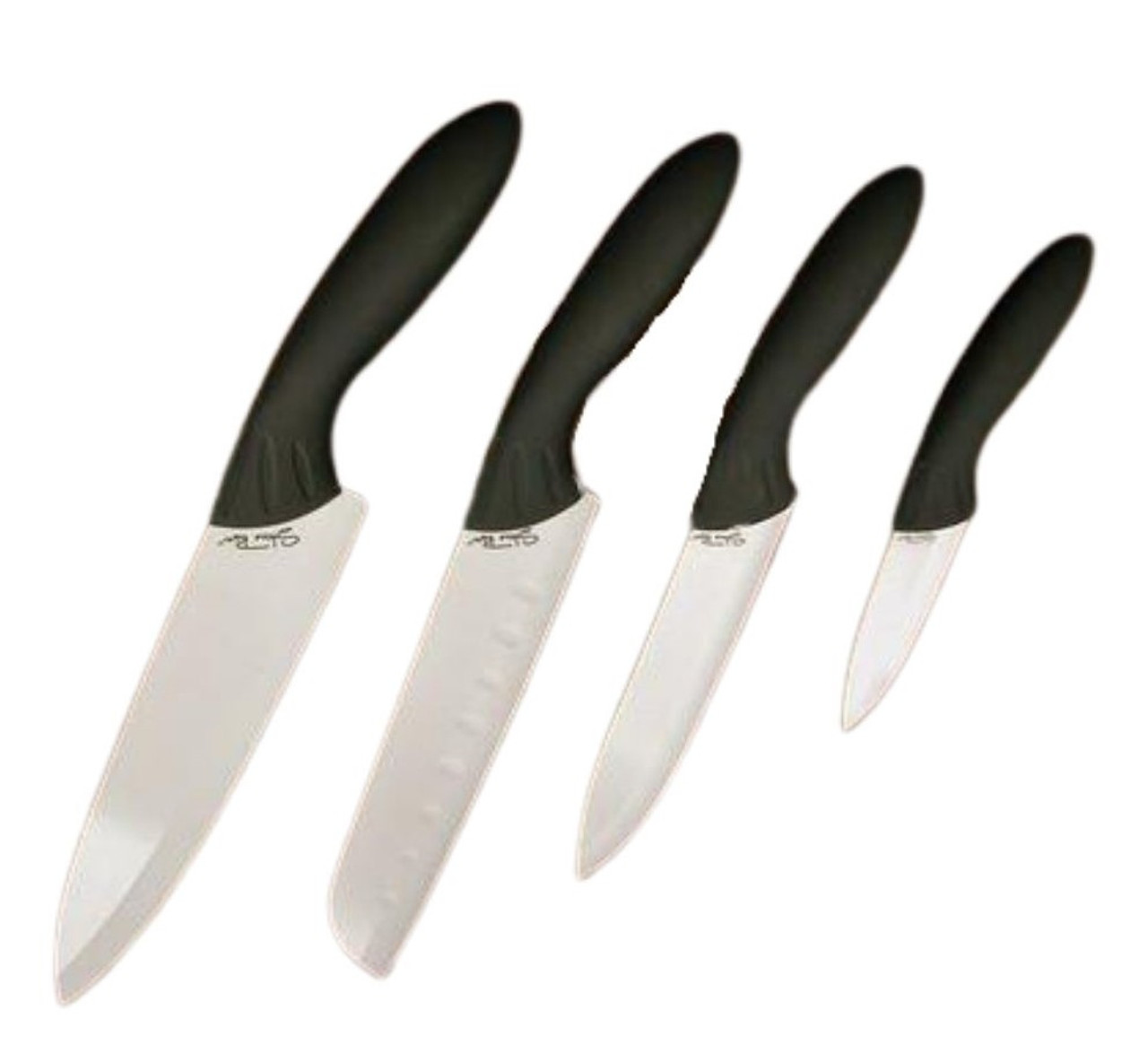 Moss & Stone Kitchen Cutlery White Ceramic Knife Set, Ceramic