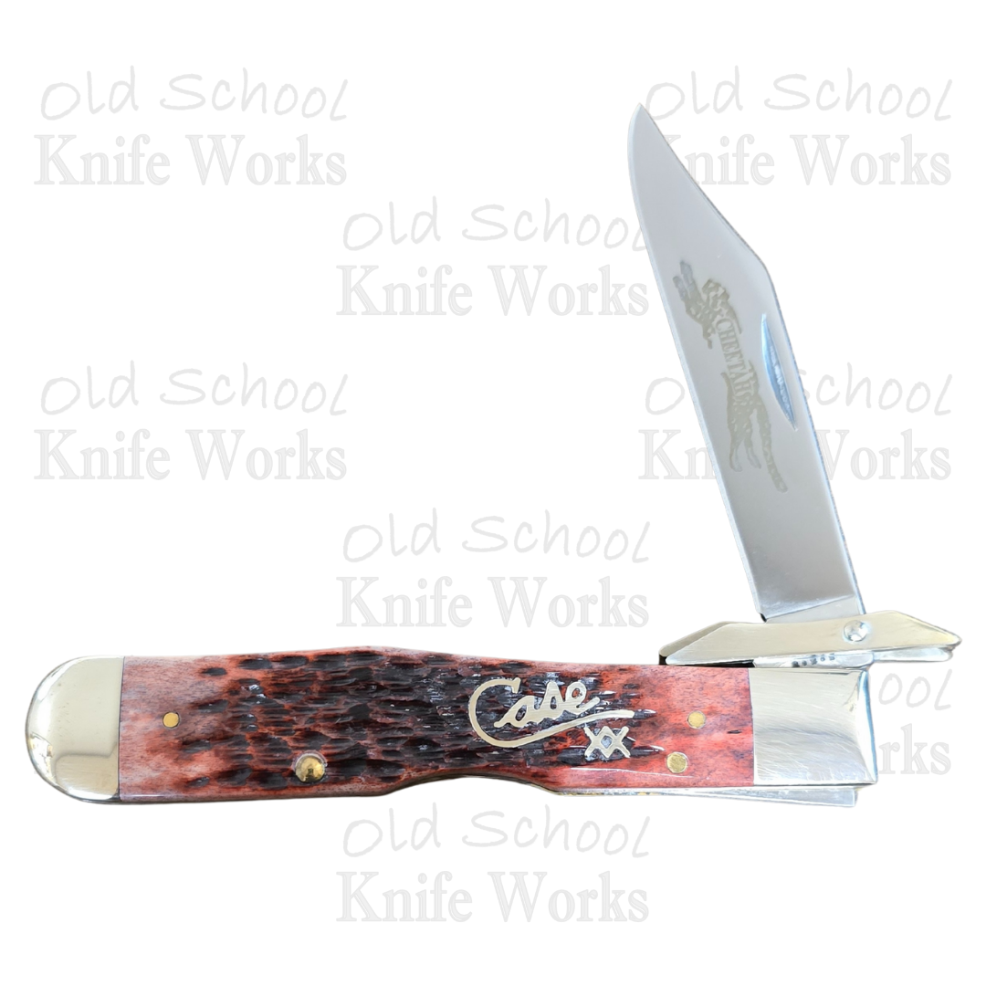 2002 Case Cranberry Silver Script Cheetah