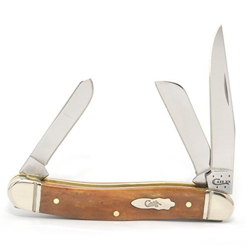 Case 58185 Antique Bone Smooth Stockman