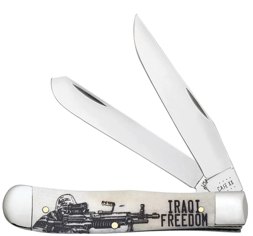 Case 50954 War Series Iraqi Freedom Smooth Natural Bone Trapper