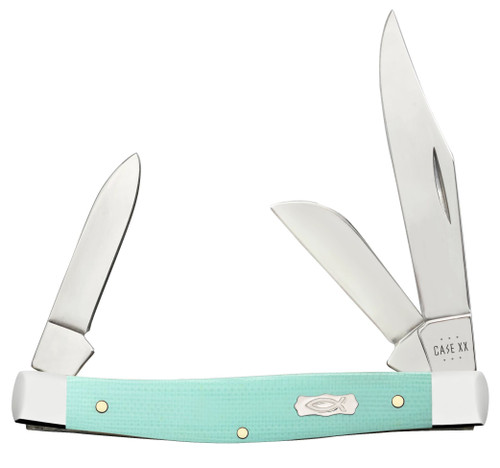 Case 18102 Seafoam green G-10 Smooth Medium Stockman