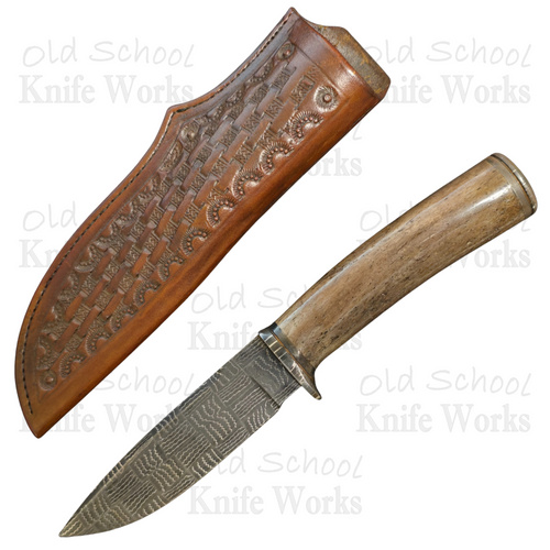 Ken Steigerwalt Custom Oosie Damascus Fixed