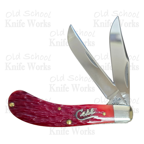 2004 Case Tony Bose Red Silver Script Saddlehorn