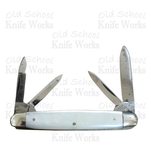 1856-1931 New York Knife Mother of Pearl Senator 4 Blade