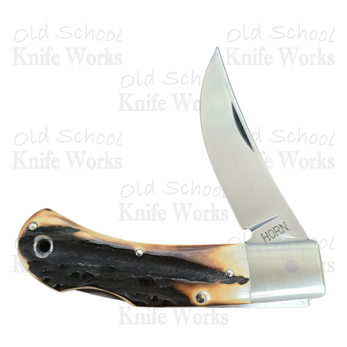 Jess Horn Custom Genuine Stag Persian Lockback