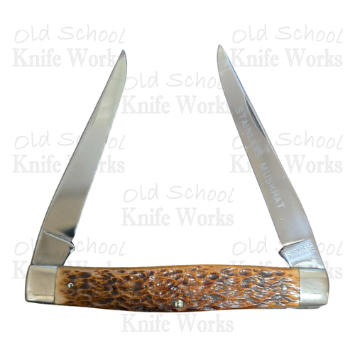 1924-40 Stainless Cutlery New York City Green Bone Muskrat