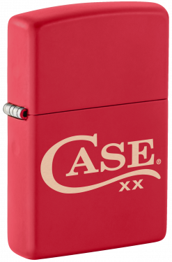 Case 50266 Lighter Zippo Red Matte W/ Case Logo