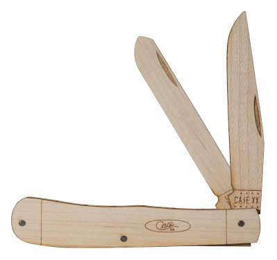 Case 52526 Wooden Knife Kit Trapper
