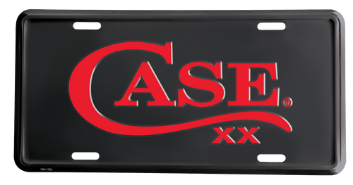 Case 52556 Plate License BLK W/Red Case Logo
