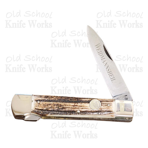 1980's Weidmansheil Etched Stag Lockback