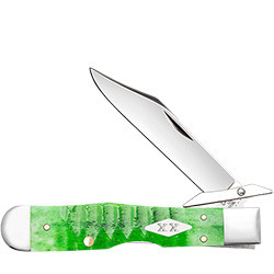 Case 11446 Bright Green Bone Gator Jig Cheetah Cub(611 1/2Lss)