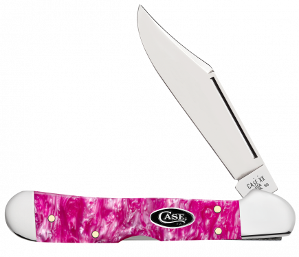 Case 16162 Pink Crackle Kirinite Smooth Mini Copperlock
