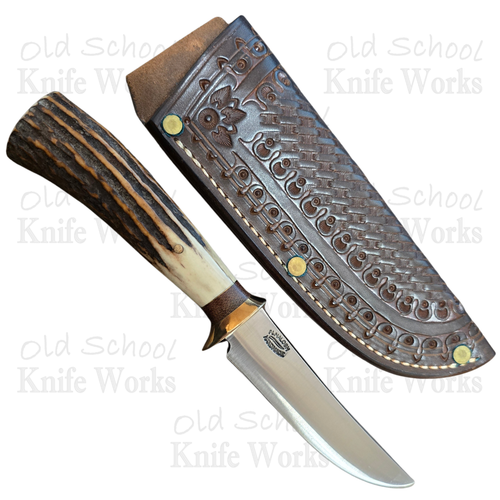Mike Malosh Custom Stag Bird & Trout w/ Sheath