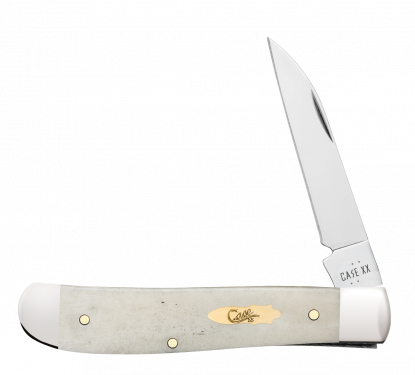 Case 11025 Natural Bone Smooth Mini Trapper (6107W SS)