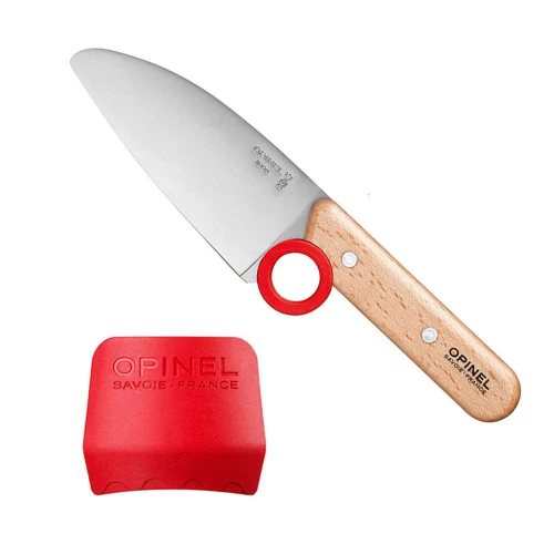 Opinel 001744 Le Petit Chef Knife & Finger Guard Set