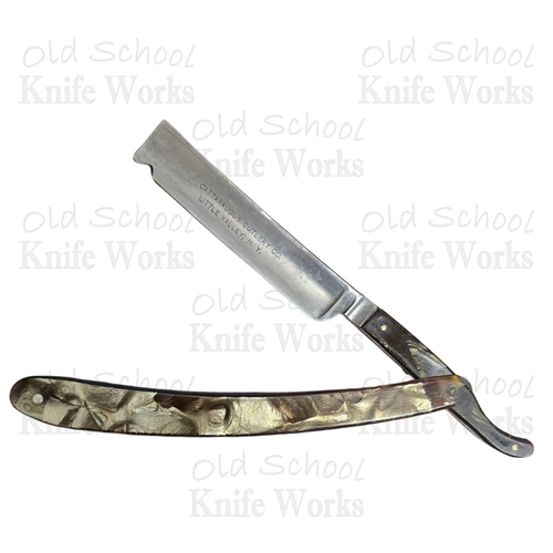 1886-1930 Cattaraugus Etched Straight Razor