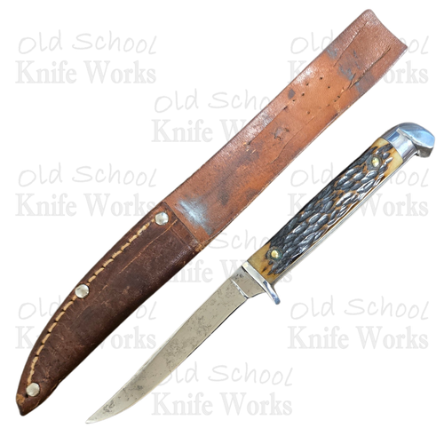 1961-71 Queen Rogers Bone Bird & Trout w/ Sheath