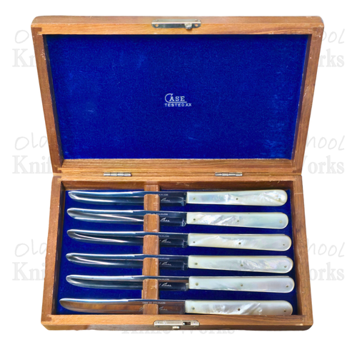 1940-64 Case Genuine Mother of Pearl 6 Pc. Steak Knives