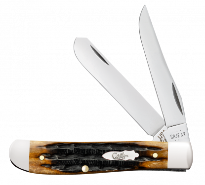 Case 12771 Dark Molasses Bone Kinfolks Jig Mini Trapper (6207 SS)