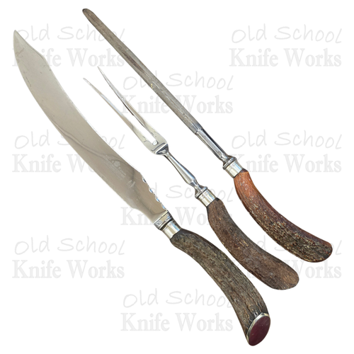 1847-1901 Harrison Bros. Howson Stag Carving Set