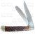 c. 2000 Schrade USA Etch Amber Bone Trapper