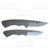 Pair of Custom File Forged Neck Knives