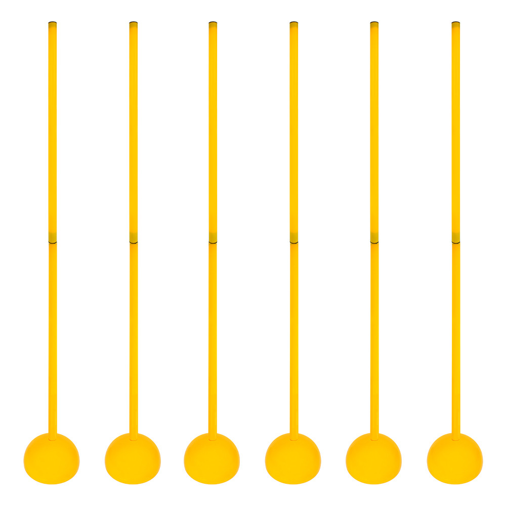 AGORA 5' Agility Poles for Indoor & Turf - Set of 6