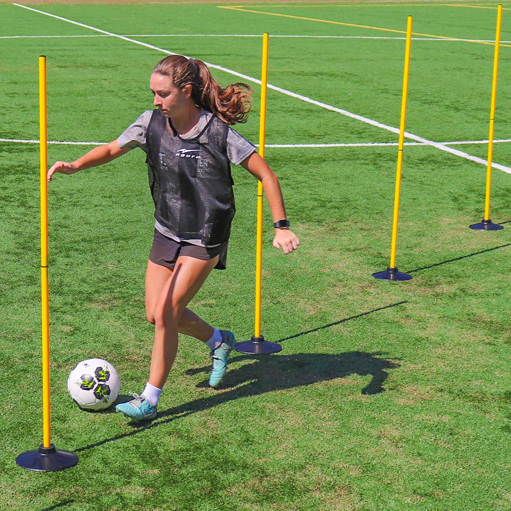 AGORA 5' Club Speed Poles & Weighted Base Set | Sator Soccer