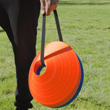 Large Jumbo Soccer Cones are compatible with AGORA Disc Cone Strap, not included