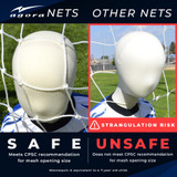 AGORA Replacement Soccer Net for 8x24 Telescopic Goal