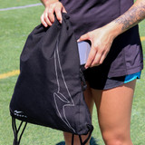 Sports Drawstring Gym Bag Backpack Sack Pack