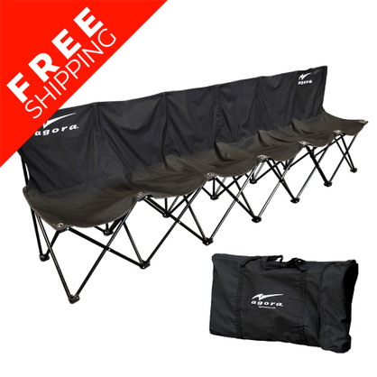 AGORA 6-Seater Portable Bench with Backrest