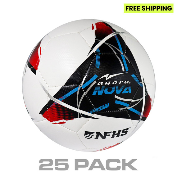 AGORA NFHS Nova Match Soccer Ball Pack with Free Heavy-Duty Ball Bag