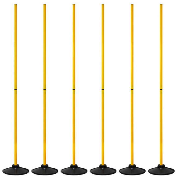 AGORA 5' Club Speed Poles with Choice of Weighted Base Set