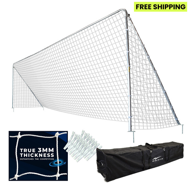 AGORA 8x24 Foot Full Size Portable Practice Soccer Goal with Free Shipping
