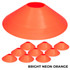 Best Small Soccer Cones Set in Bright Neon Orange Color