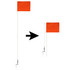 AGORA Hardground Portable Fiberglass Corner Flags